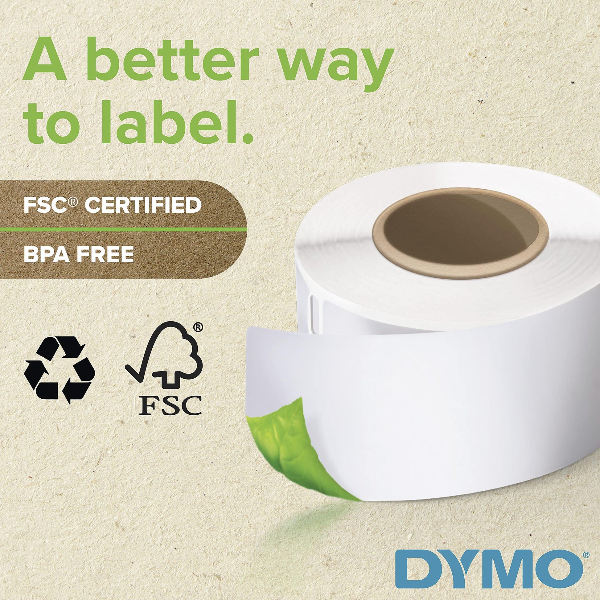 DYMO Authentic LW Mailing Address Labels for LabelWriter Label Printers, (1-1/8" x 3-1/2"), 3 Rolls of 350 (1050 Total) DYMO
