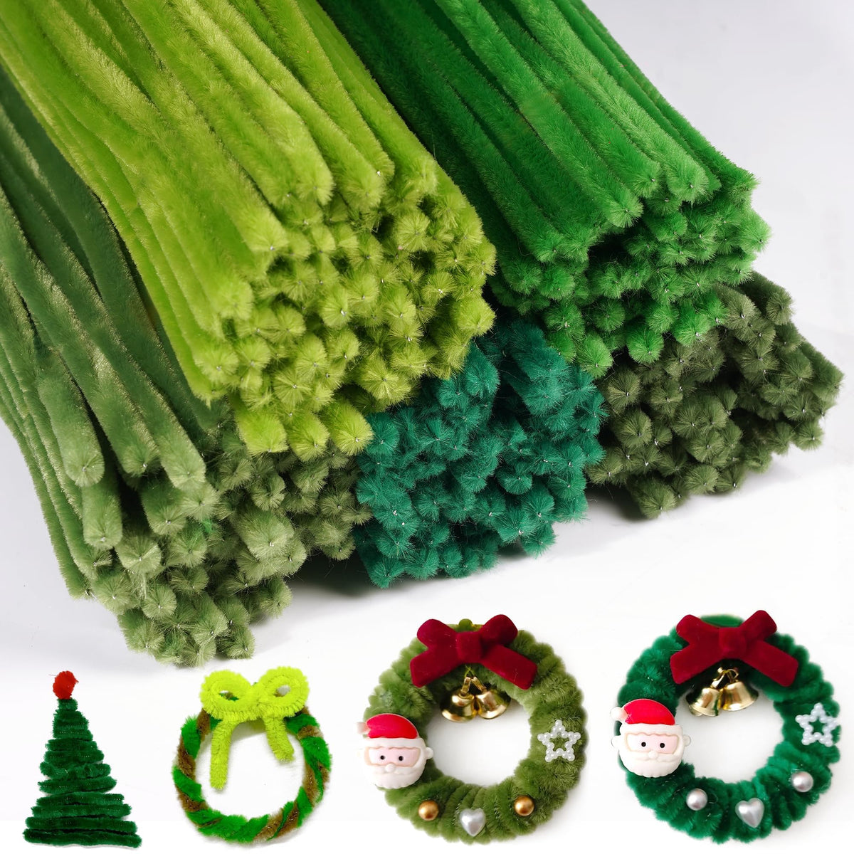YONOVO Green Pipe Cleaners Bulk 500 Pcs - 6 mm Thick 12 Inch Long 🍁 All In One Marketplace Canada