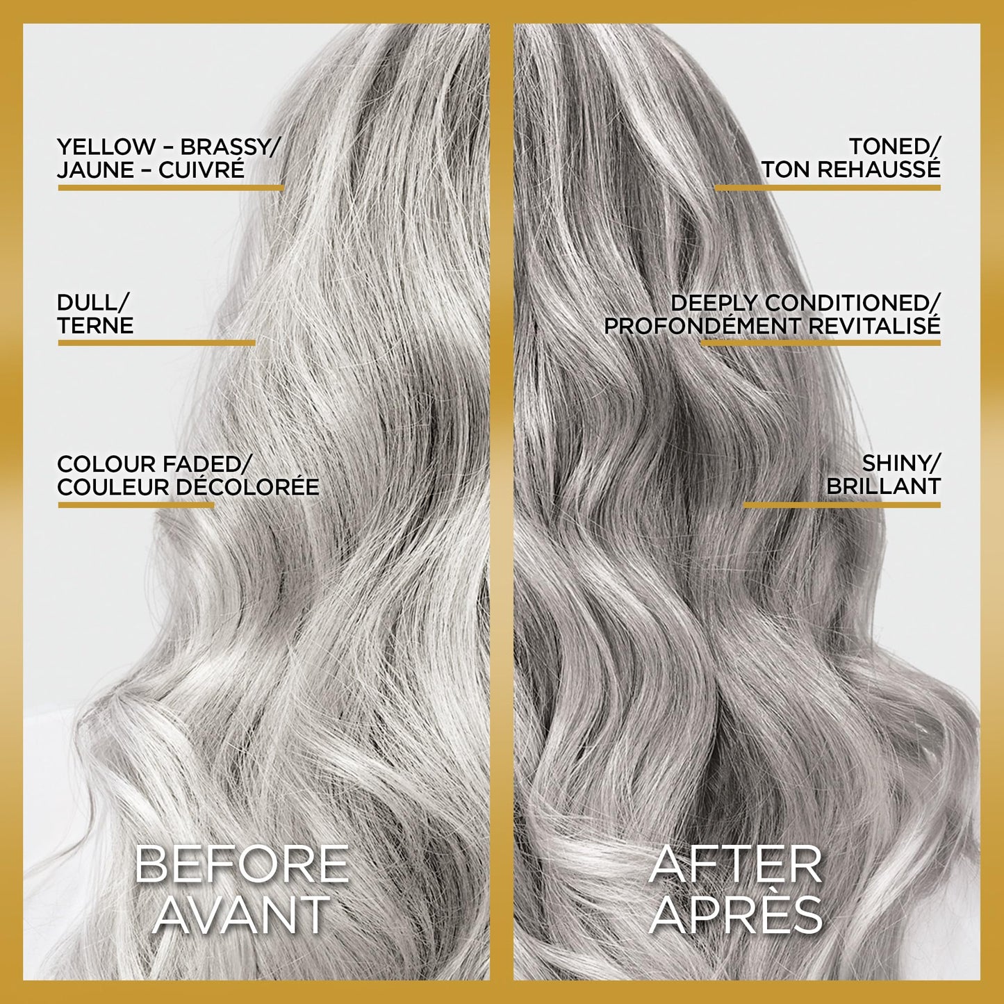 L'Oreal Paris Le Color Gloss One Step Toning Hair Gloss Treatment, Silver, Enhance Your Shine with this Semi Permanent Hair color, 1 Kit 🍁 All In One Marketplace Canada