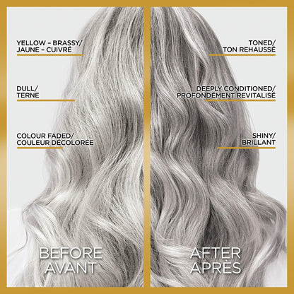 L'Oreal Paris Le Color Gloss One Step Toning Hair Gloss Treatment, Silver, Enhance Your Shine with this Semi Permanent Hair color, 1 Kit 🍁 All In One Marketplace Canada