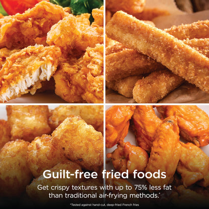 Ninja Air Fryer Pro 5-in-1, 5 QT Capacity, Air Fry, Bake, Roast, Reheat, and Dehydrate, Air Crisp Technology, Nonstick Basket & Crisper Plate, Grey, AF142C - Available at All In One Marketplace Canada