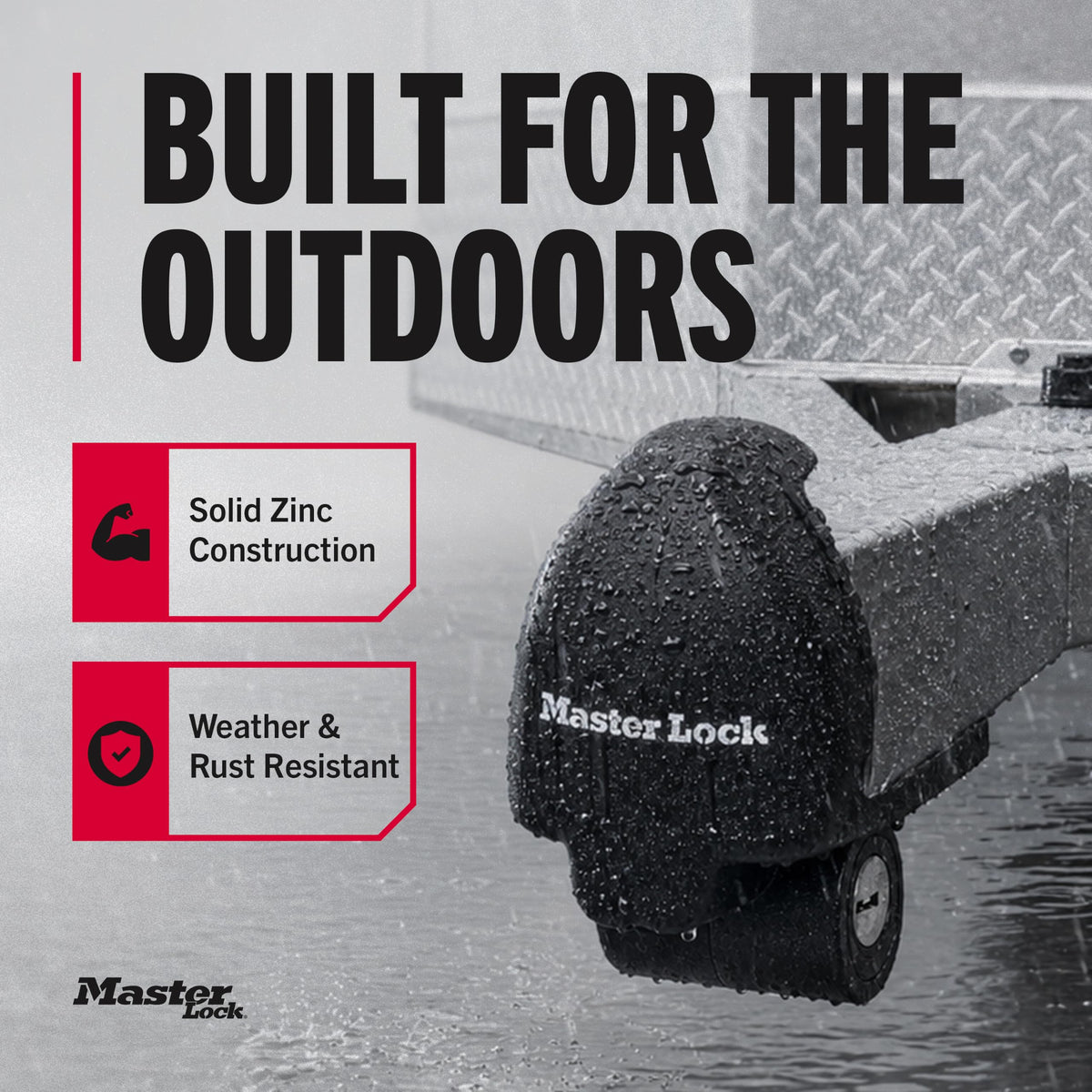 Master Lock 379ATPY Universal Trailer Coupler Lock