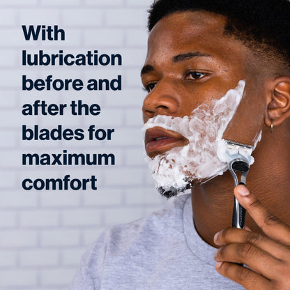 Gillette SkinGuard Men's Razor With Handle + 4 Blade Refills