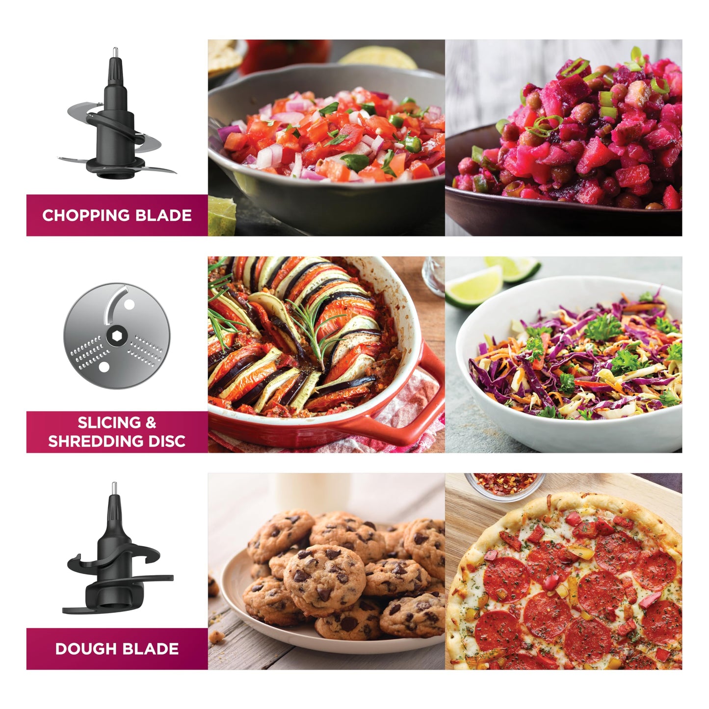 Ninja Professional Plus Food Processor 850-Watts With Auto-iQ Preset Programs Chop Puree Dough Slice Shred With a 9-Cup Capacity and a Silver Stainless Finish (BN600C) - Canadian Version