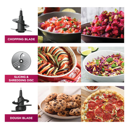 Ninja Professional Plus Food Processor 850-Watts With Auto-iQ Preset Programs Chop Puree Dough Slice Shred With a 9-Cup Capacity and a Silver Stainless Finish (BN600C) - Canadian Version