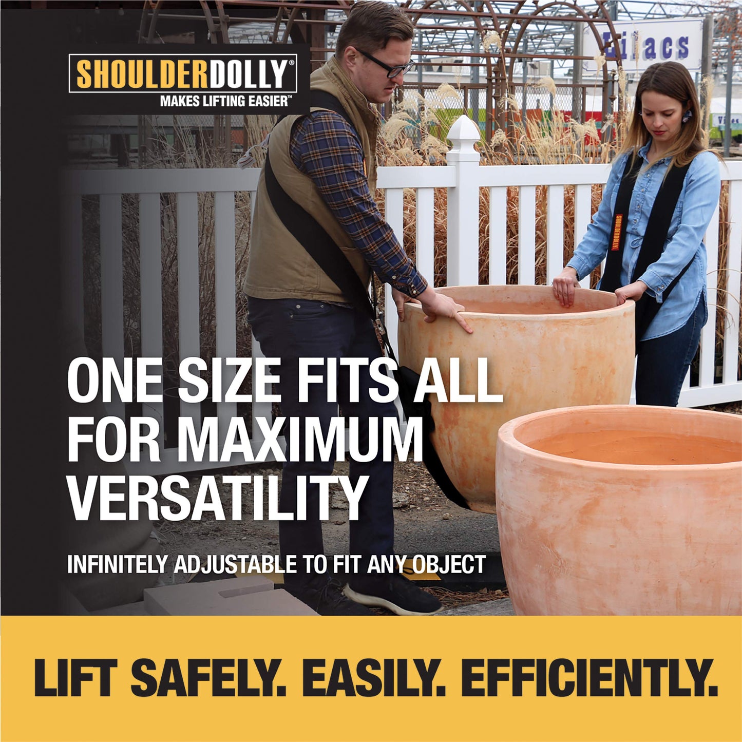 SHOULDER DOLLY Moving Straps - Lifting Strap for 2 Movers - Move, Lift, Carry, And Secure Furniture, Appliances, Heavy, Bulky Objects Safely, Efficiently, More Easily Like The Pros - Essential Moving Supplies - LD1000 🍁 All In One Marketplace Canada