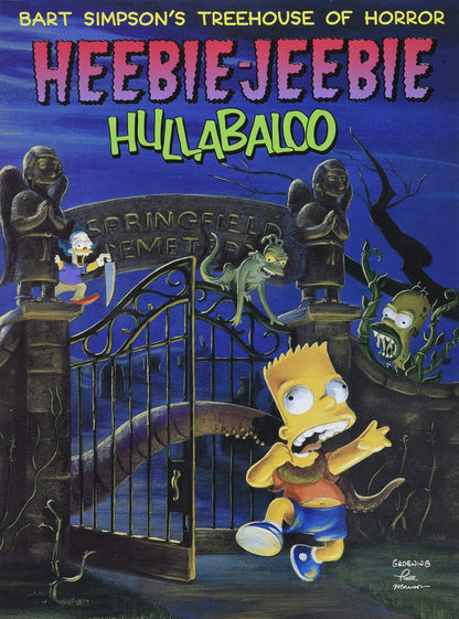 Treehouse of Horror Heebie-Jeebie Hullabaloo de Bart Simpson : Le guide indispensable avec des bandes dessinées d'Halloween, des conseils effrayants et des divertissements à Springfield