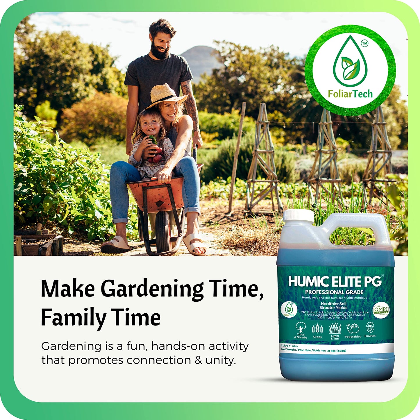 Humic Acid Organic Lawn Fertlizer - Fulvic Humic Mineral Blend for Trees, Shrubs, Ornamentals, Vegetables & Crops - Enhancer & Garden Soil Conditioner by FoliarTech, 4L - Available at All In One Marketplace Canada