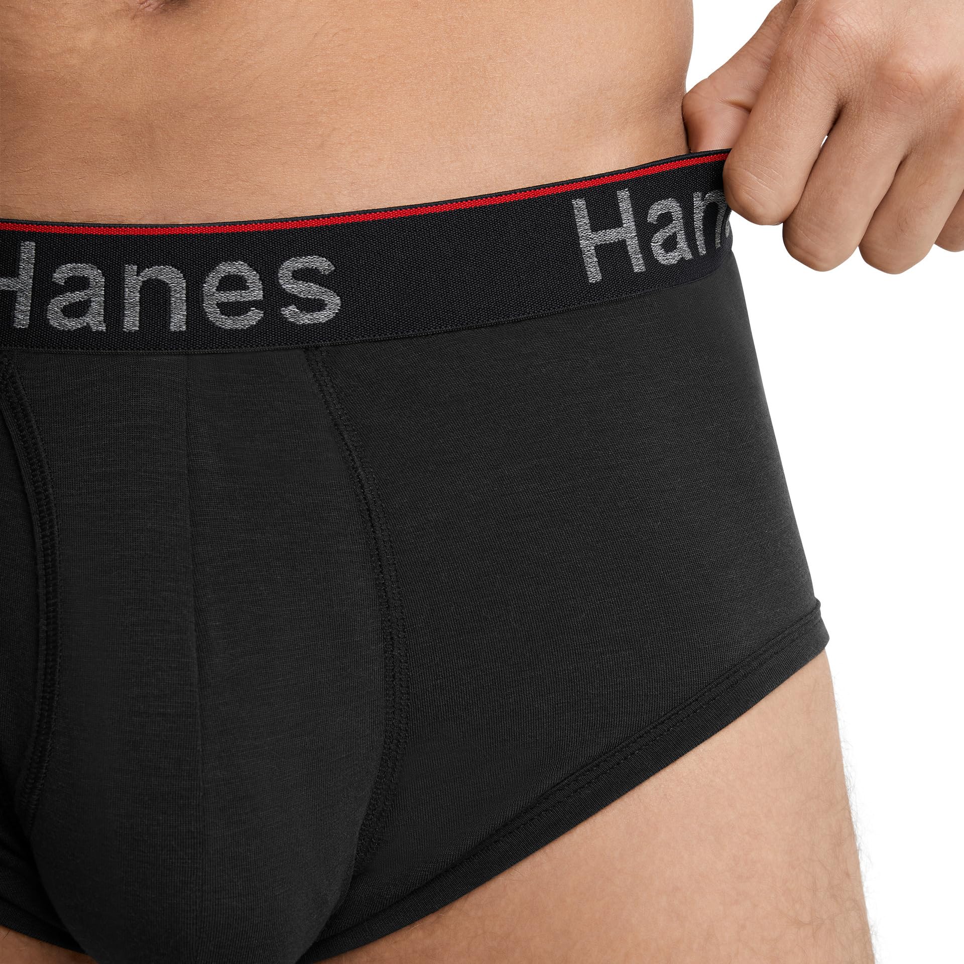 Hanes Total Support Pouch Men's Briefs, Anti-Chaffing, Moisture-Wicking Underwearm Odor Control, Pack of 4, Assorted, Medium Hanes
