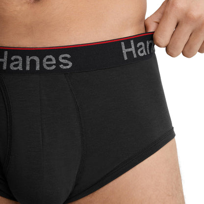 Hanes Total Support Pouch Men's Briefs, Anti-Chaffing, Moisture-Wicking Underwearm Odor Control, Pack of 4, Assorted, Medium Hanes