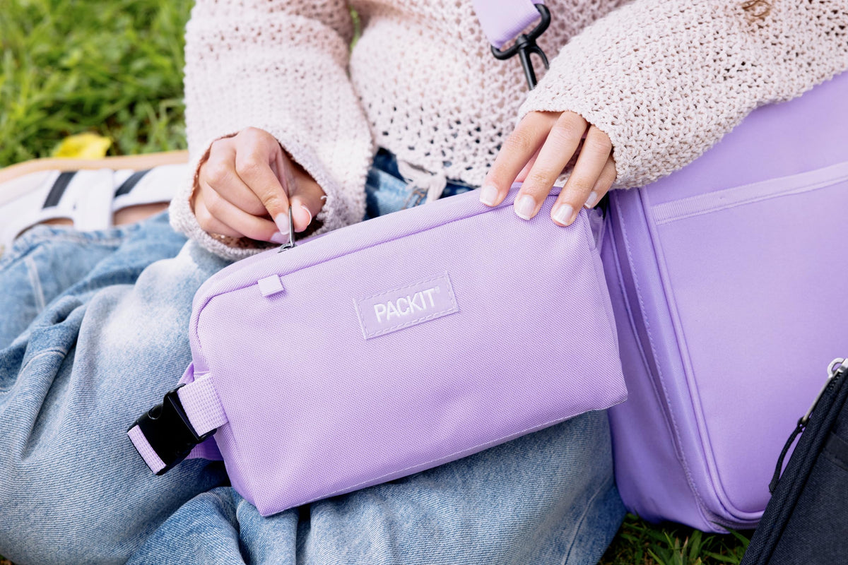 PackIt Freezable Snack Box, Lavender