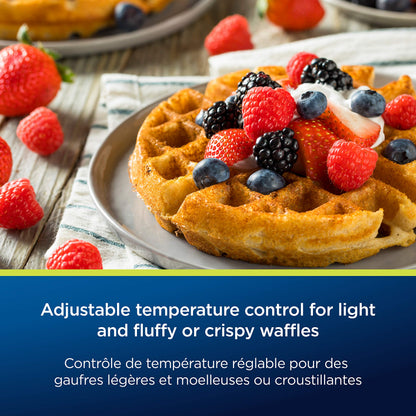 Oster Belgian Waffle Maker, 8", Stainless Steel Oster