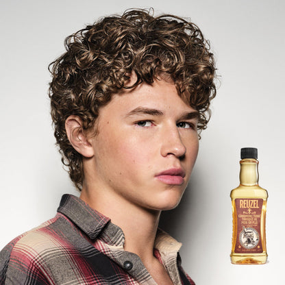 Reuzel Grooming Tonic - Pro Oil Treatment For Men With Organic And Natural Ingredients - Pure, Vegan Serum That Gives Hair Essential Strength And Moisture - Apple Peppermint Fragrance - 11.83 oz 🍁 All In One Marketplace Canada