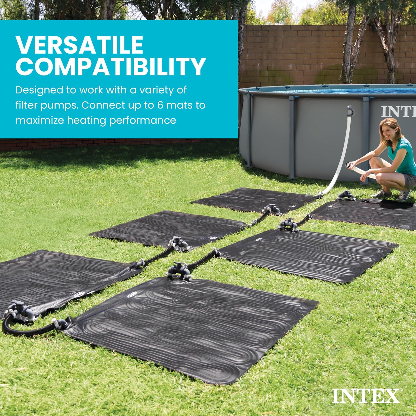 Intex Solar Heater Mat for Above Ground Swimming Pool, 47" X 47"