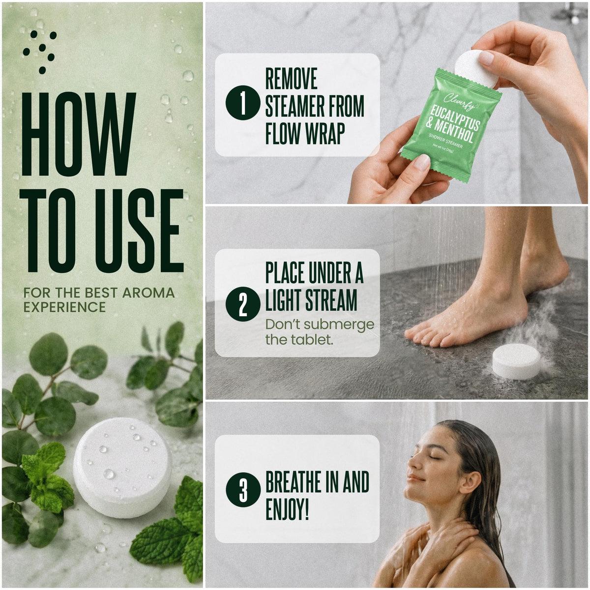 Cleverfy Eucalyptus Shower Steamers, Stocking Stuffers for Men, 18 Pack 🍁 All In One Marketplace Canada
