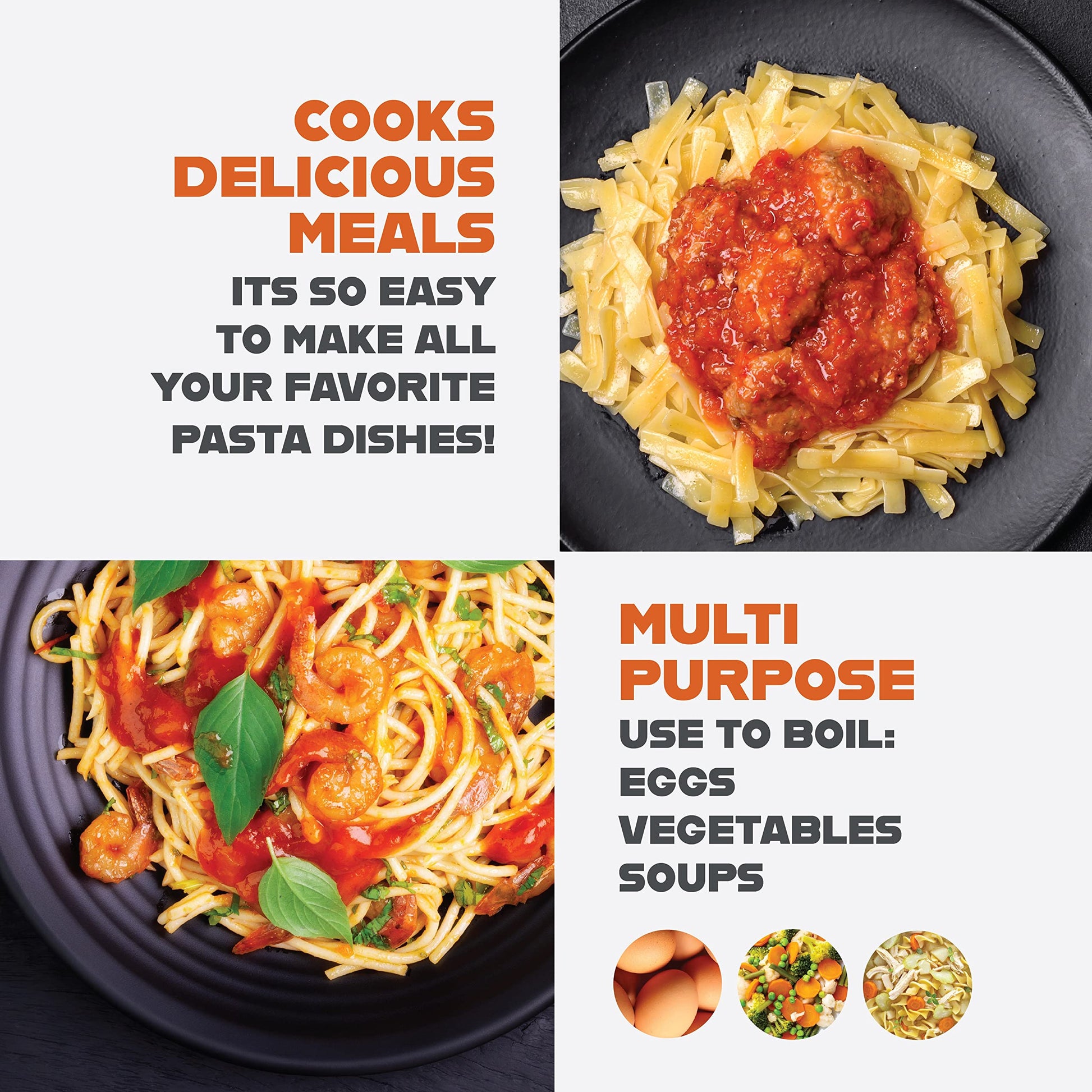 Gotham Steel 5 Quart Stock Pot with Strainer Lid, Nonstick Coated Ceramic Pot, Soup Pot, Pasta Pot with Strainer Insert, Cooking Pot with Lid and Twist Lock Handles, Dishwasher Safe, 100% Toxin Free GOTHAM STEEL