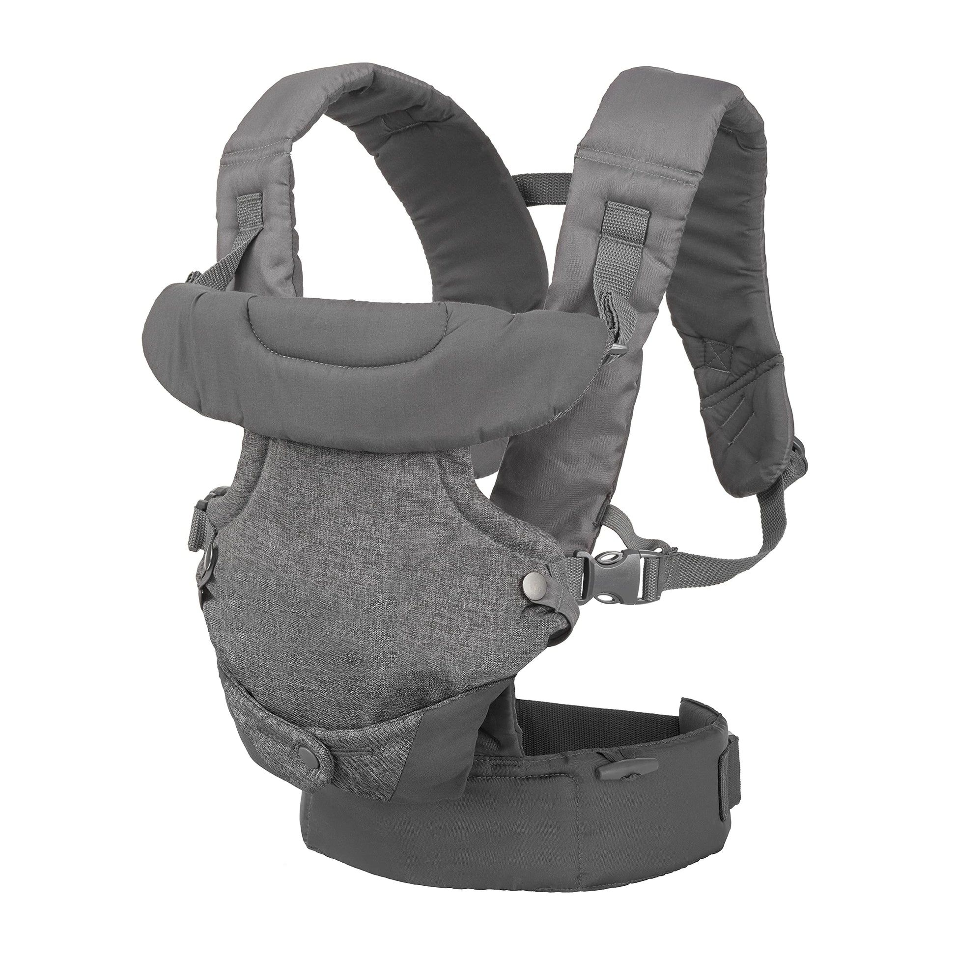 Infantino Flip 4-in-1 Baby Carrier Convertible Ergonomic, Gray