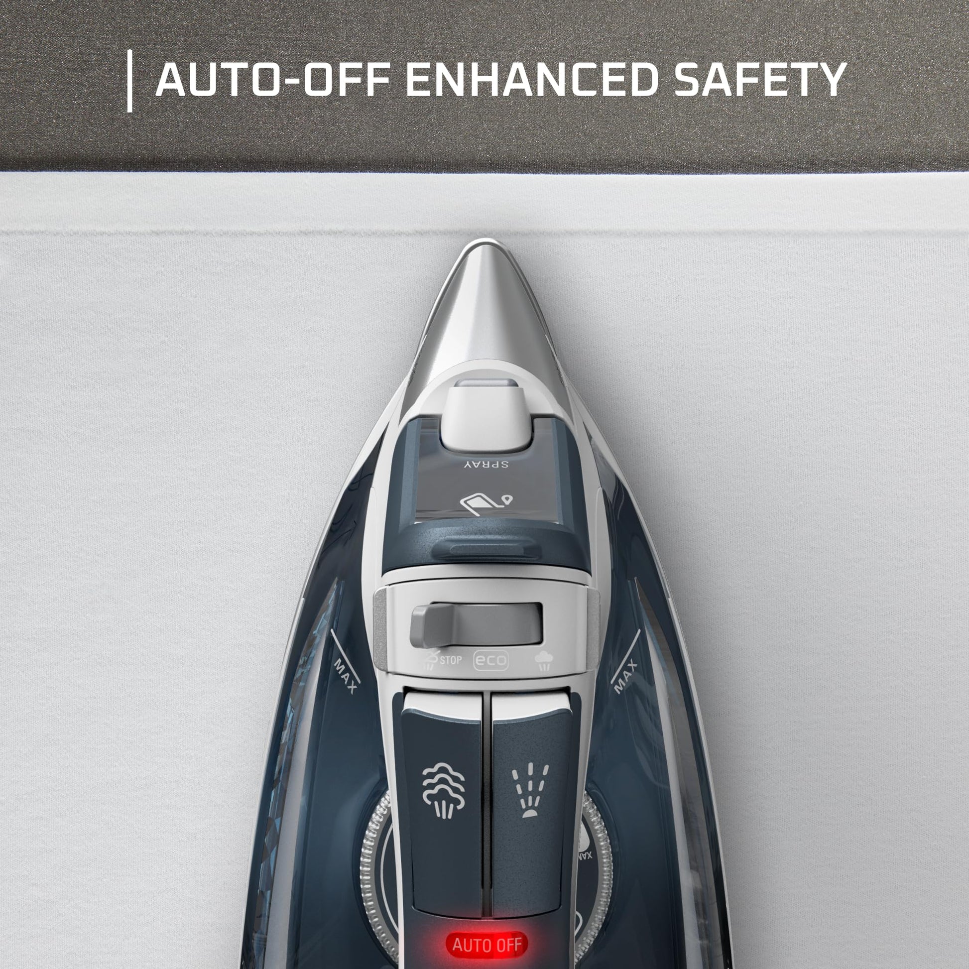 Rowenta Focus Excel Steam Iron for Clothes, Anti-Drip Protection, Iron Steamer for Clothes, 1725 Watts, DW5280, Grey Rowenta
