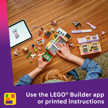 LEGO Friends Music Store & Apartment Building Set - Interactive Storytelling Playset for Girls & Boys, Ages 7+ - Includes Marimba The Corgi Toy - Gift Idea for Birthdays and Music Lovers - 42653 LEGO