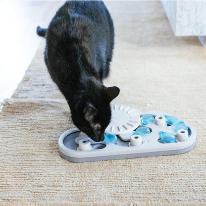 Catstages by Nina Ottosson Rainy Day Puzzle & Play Cat Puzzle Feeder – Interactive Treat Game for Indoor Cats, Level 3 Slow Feeder Enrichment Toy, 13.8" x 14" 🍁 All In One Marketplace Canada