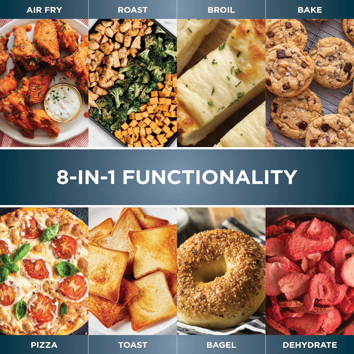 Ninja Flip Toaster Oven & Air Fryer, 8-in-1 Functionality, Flip Up & Away Capability for Storage Space SP151C (Canadian Edition)