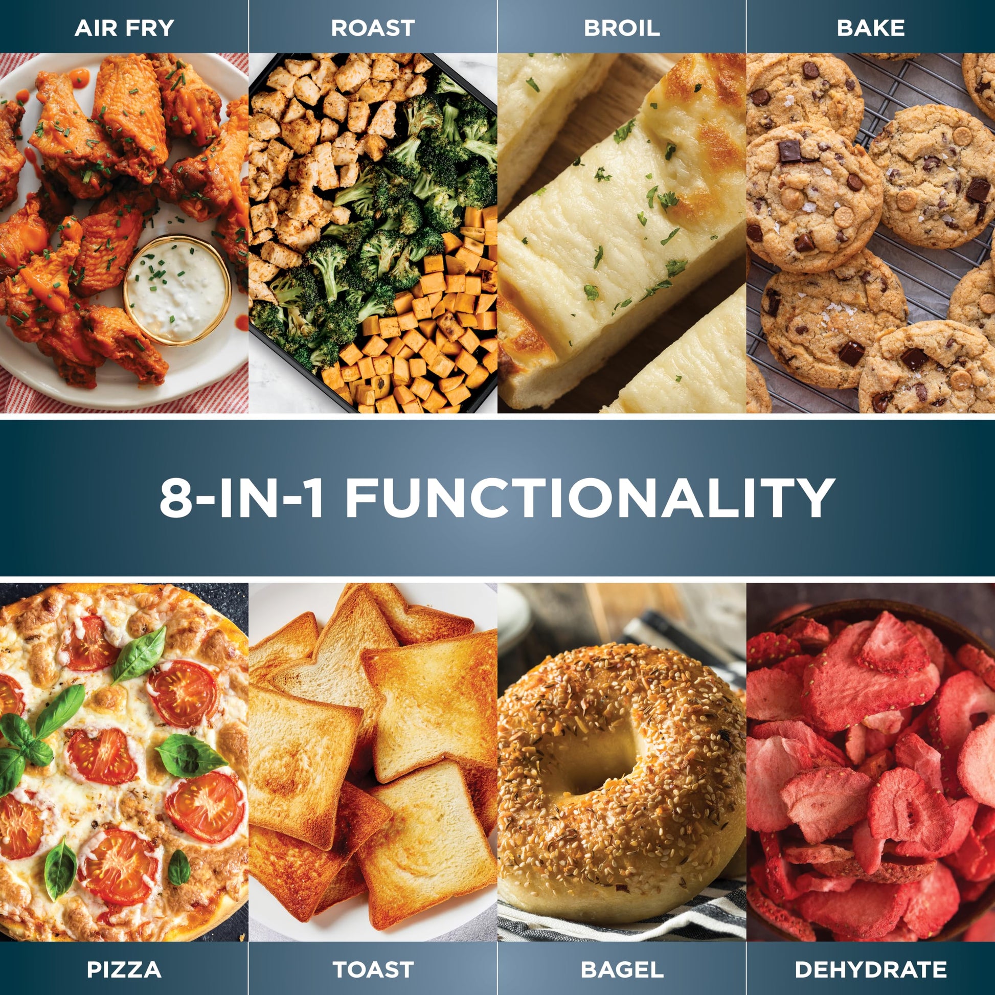 Ninja Flip Toaster Oven & Air Fryer, 8-in-1 Functionality, Flip Up & Away Capability for Storage Space SP151C (Canadian Edition)