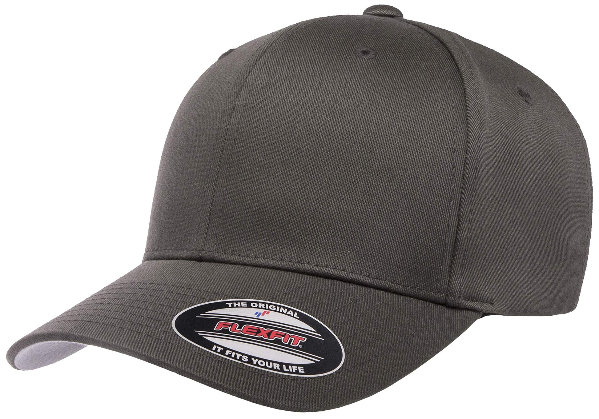 Flexfit XXL Men's Athletic Baseball Fitted Cap, Dark Grey, Dark Grey, XX-Large Flexfit
