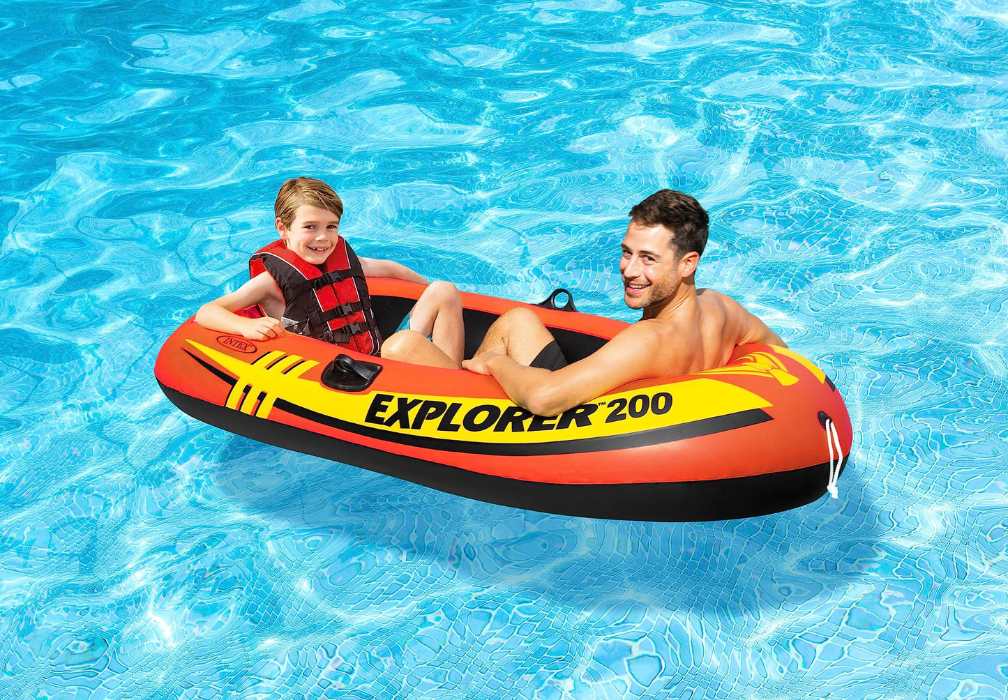 Intex 58330EP Explorer 200 Inflatable 2 Person Capacity Pool & Lake Fishing Raft Boat 🍁 All In One Marketplace Canada