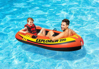 Intex 58330EP Explorer 200 Inflatable 2 Person Capacity Pool & Lake Fishing Raft Boat 🍁 All In One Marketplace Canada