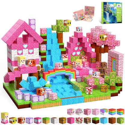 SSAWER Magnetic Blocks, 100PCS Toys Building Blocks Cubes Gifts for Girls 🍁 All In One Marketplace Canada