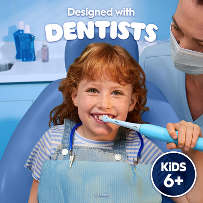 Oral-B iO Kids Rechargeable Electric Powered Toothbrush, Stitch with 1 Gentle Care Brush Head - Automatic Pressure Sensor to Protect Gums - 3 Cleaning Settings - 2 Min Music Timer - 28 Day Battery Life - Available at All In One Marketplace Canada