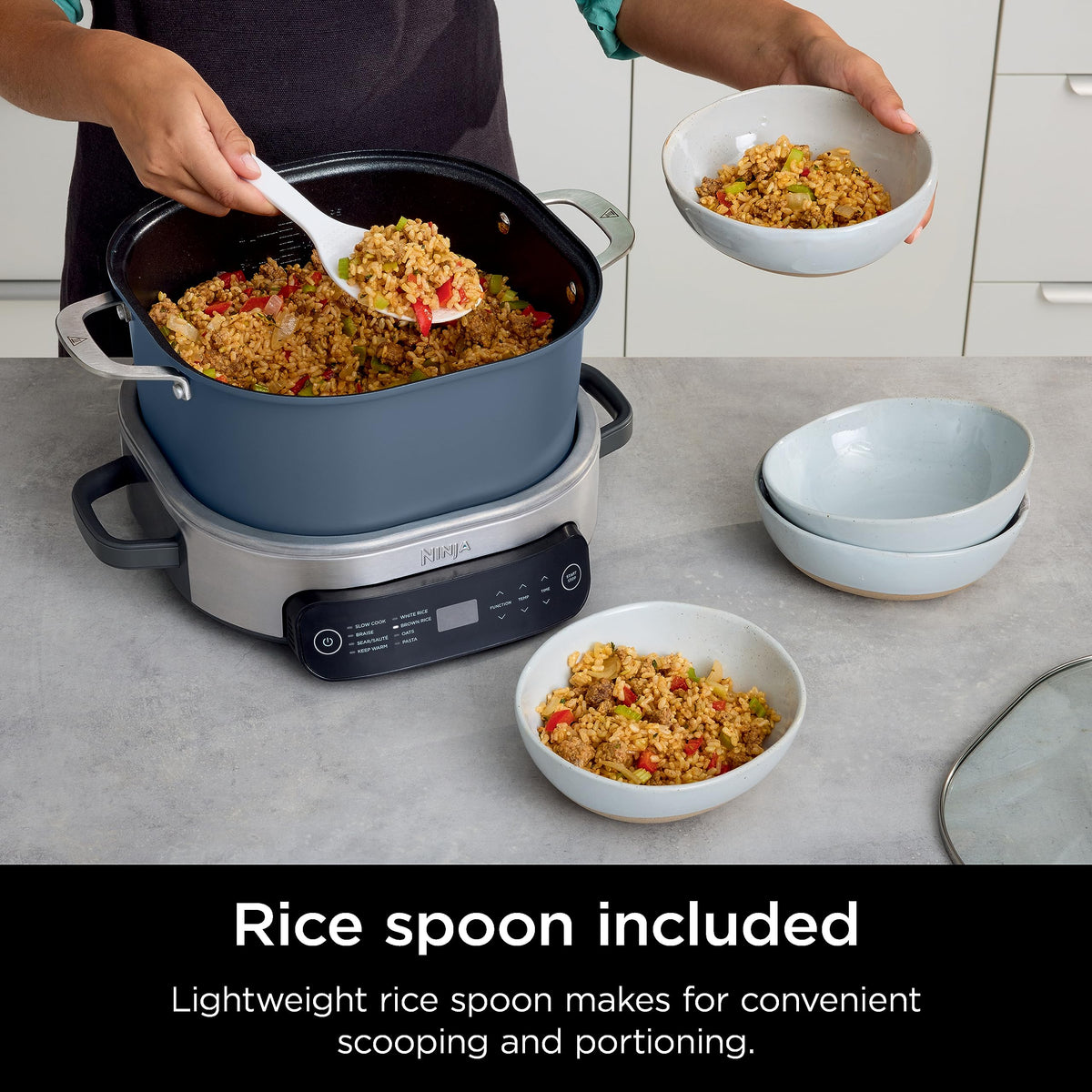 Ninja Foodi Everyday PossibleCooker Pro 6.5‑Qt Slow Cooker, Multi‑Cooker with Rice, Pasta, Oats & Sear/Sauté, Replaces 10 Appliances, MC1101C (Canadian Version)