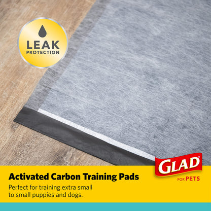 Glad for Pets Black Charcoal Puppy Pads, 17.5 x 23.5 Inch, 120 Count