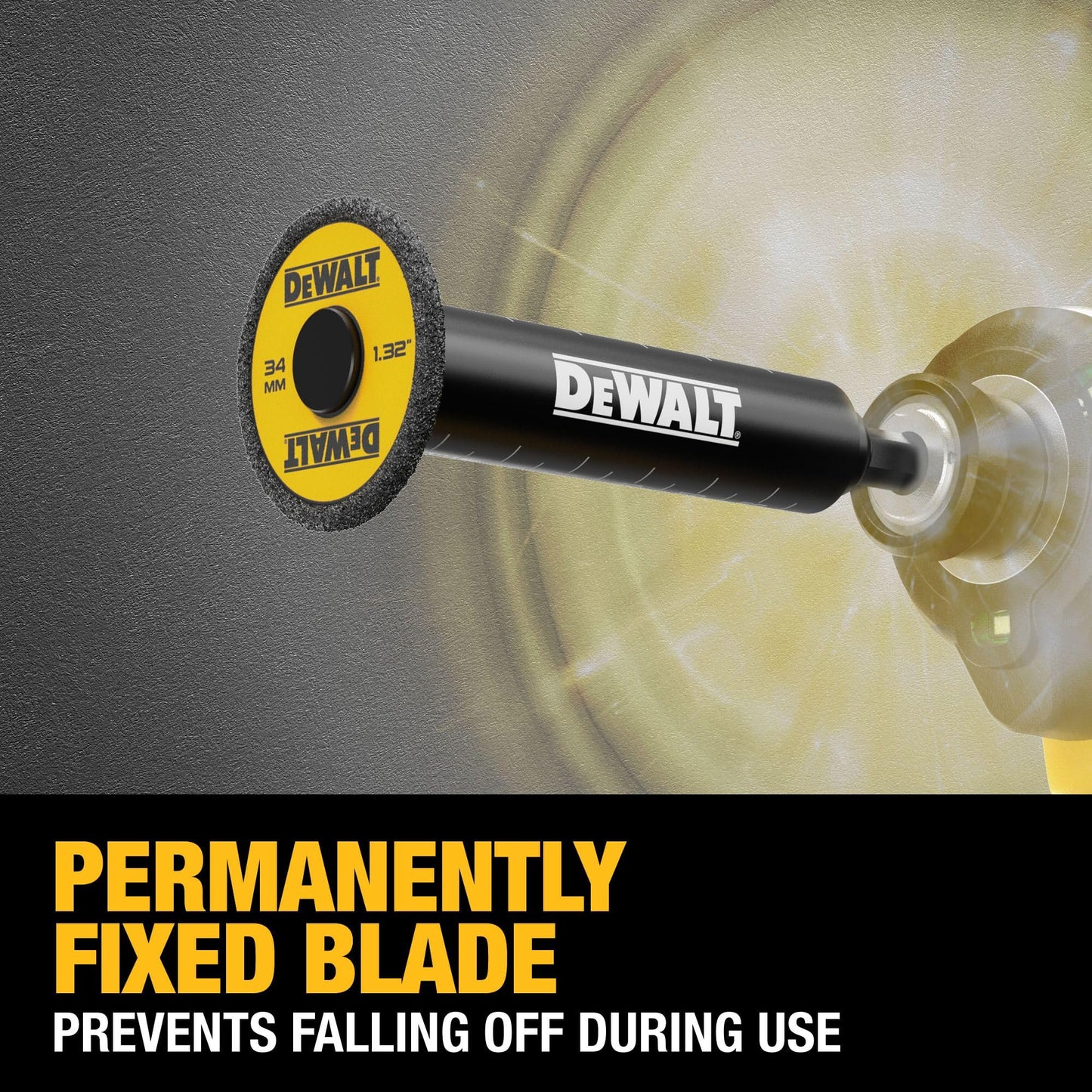 DEWALT Impact Connect Pipe Cutter, PVC Cutter, Diamond Grit Cutting Wheel (DWAIPCIR) DEWALT