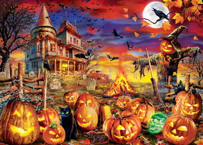 Puzzle de 500 pièces phosphorescent Halloween MasterPieces - All Hallow's Eve - 38 cm x 53 cm