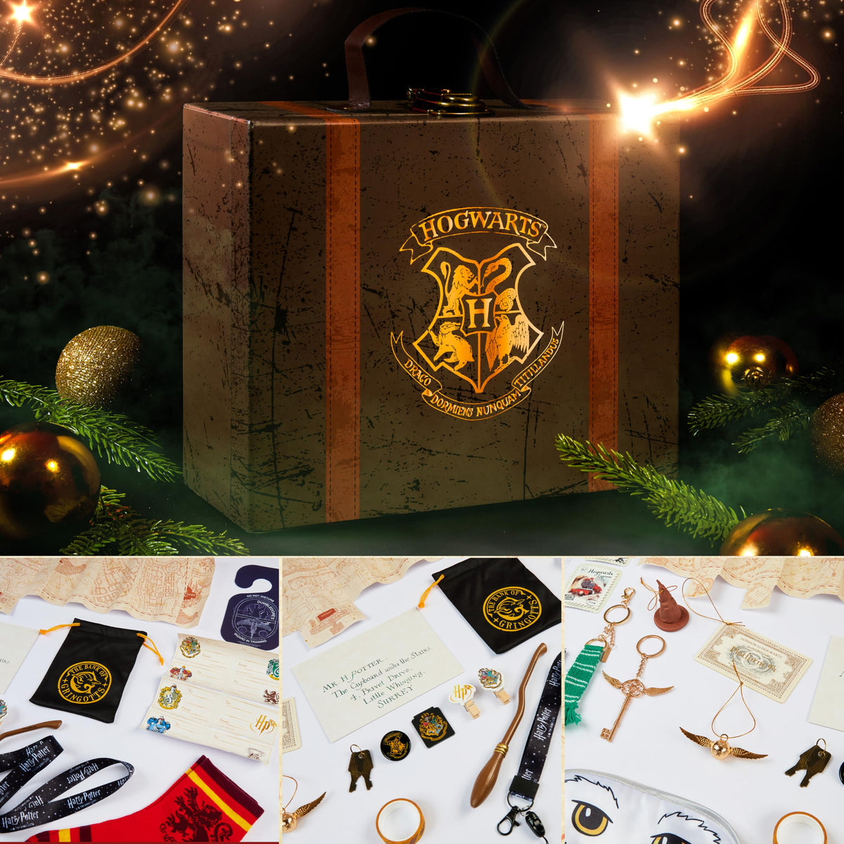 Harry Potter Advent Calendar 2025 Girls with Stationery Socks & Accessories 24 Days Magical Christmas Countdown Calendar Gifts for Kids Teens Women (Brown Case) 🍁 All In One Marketplace Canada