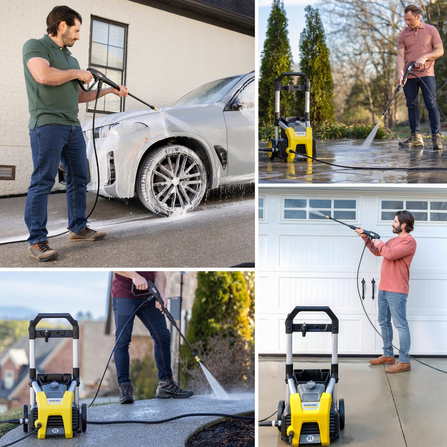 Kärcher K1700 Max 2125 PSI Electric Pressure Washer with 3 Spray Nozzles - Great for Cleaning Cars, Siding, Driveways, Fencing and More - 1.2 GPM KÄRCHER