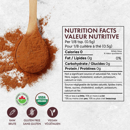 Rootalive Organic Ceylon Cinnamon Powder 454g (1lb) – Pure, Raw & Certified Organic