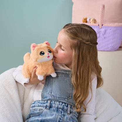 Little Live Pets Mama Surprise Kittens, Interactive Mama with 15+ Sounds & Reactions, Basket 11.4" Tall, Has 3 Surprise Babies, Reacts to Touch, Feeds on Fish, Portable Basket, Gift for Ages 4+
