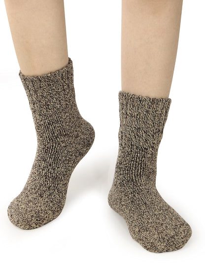 BenSorts Women Boots Socks Warm Thick Cozy Winter Crew Black Brown Gray 🍁 All In One Marketplace Canada