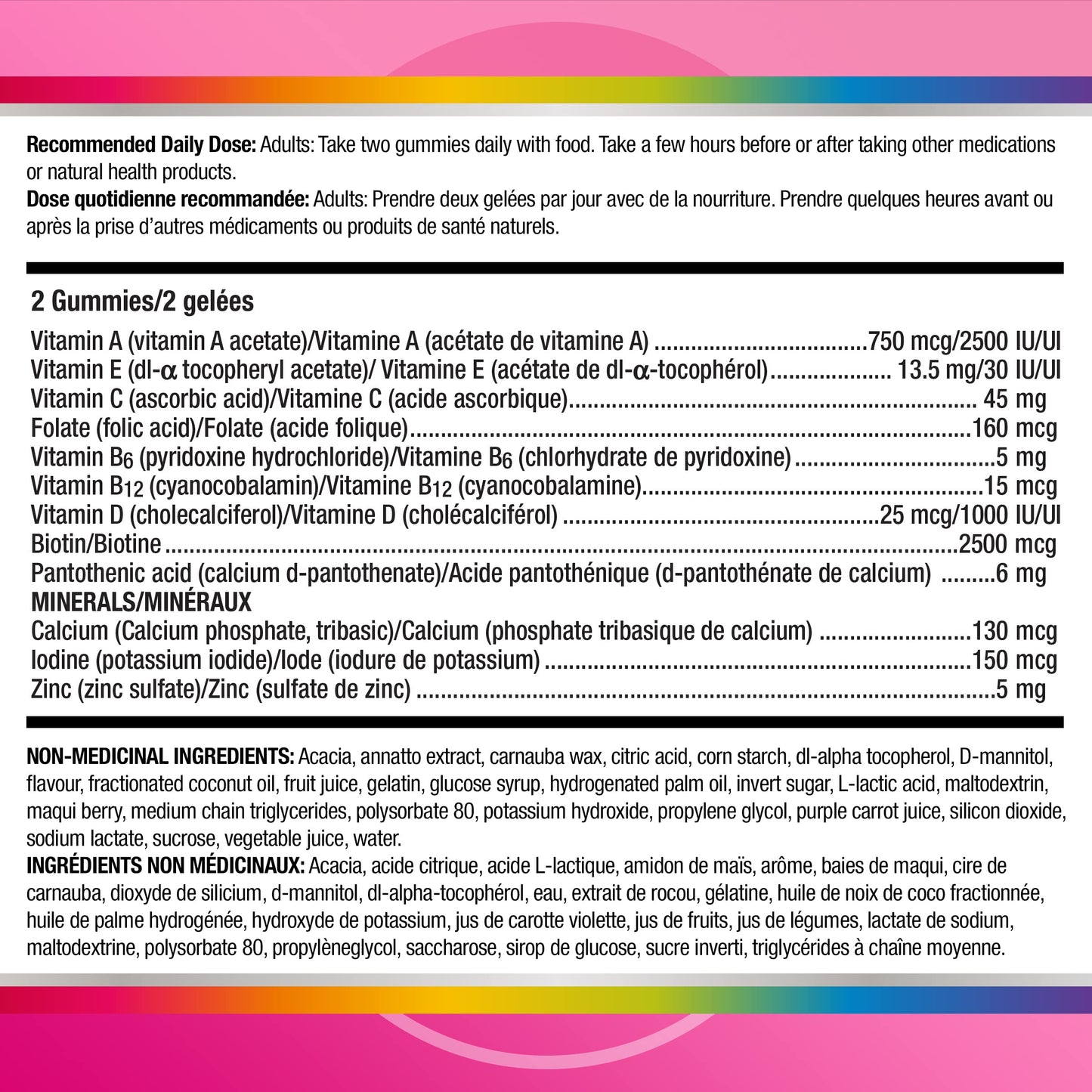 Centrum MultiGummies, Multi+Beauty Multivitamin Gummies, Hair, Skin & Nails Vitamins for Men & Women, Cherry, Berry, and Orange Flavours, 90 Gummies (Packaging May Vary) - Available at All In One Marketplace Canada