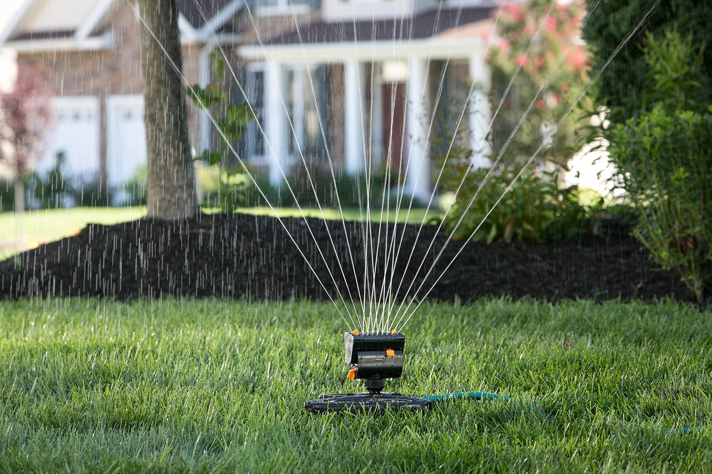 Melnor 65131AMZ MiniMax Turbo Oscillator Sprinkler, 4000 sq. ft., 4-Way Adjustable, Quick Connect Bundle, Black, Yellow 🍁 All In One Marketplace Canada