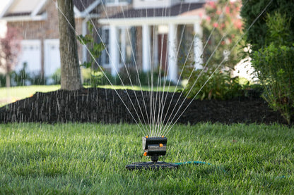 Melnor 65131AMZ MiniMax Turbo Oscillator Sprinkler, 4000 sq. ft., 4-Way Adjustable, Quick Connect Bundle, Black, Yellow 🍁 All In One Marketplace Canada