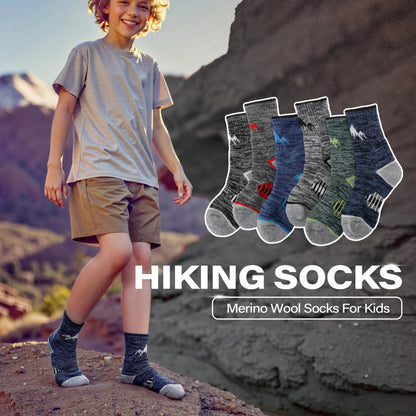 ANTSANG Kids Toddlers Boys Girls Merino Wool Hiking Athletic Crew Socks 🍁 All In One Marketplace Canada