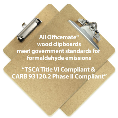 Officemate Recycled Wood Clipboards, 6 Inch Clip, 12 Pack Clipboards, Letter Size (9 x 12.5 Inches), Brown (83712) 🍁 All In One Marketplace Canada