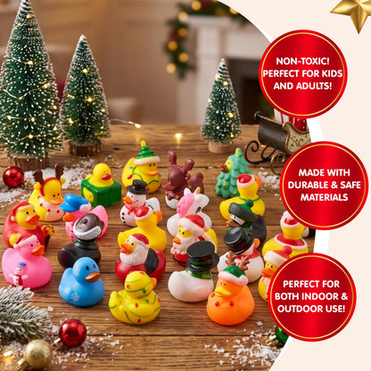 JOYIN 2026 Christmas Advent Calendar, 24 Days Christmas Countdown Rubber Ducks for Boys Girls Toddlers Kids, Xmas Party Favor Gifts, Rubber Ducky Bath Toys, Kids Xmas Fun Gifts 🍁 All In One Marketplace Canada