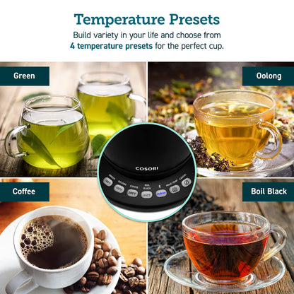 Cosori Smart Gooseneck Kettle, 4 Temp Presets, 0.8L Pour Over Coffee Kettle