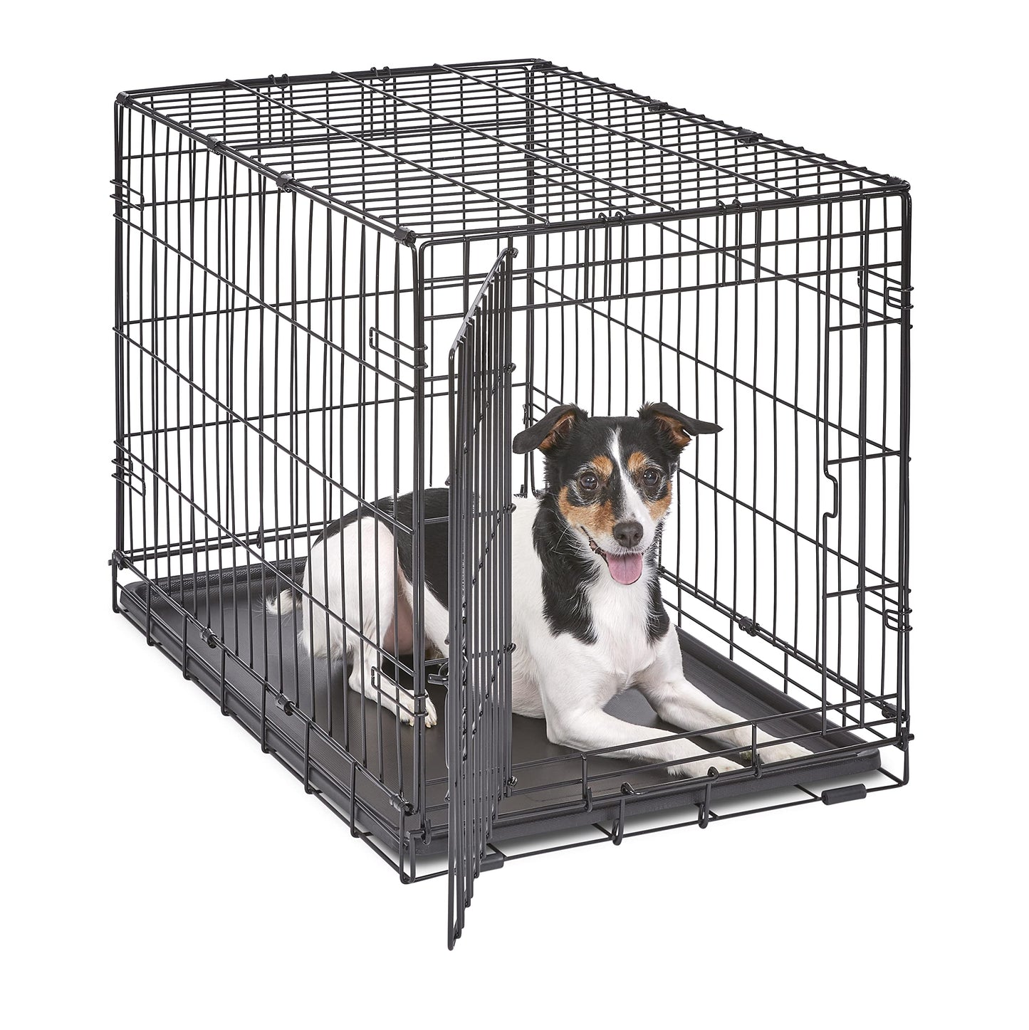 MidWest Homes for Pets 30-Inch New World Crate for Medium Breeds, 21-40 lbs, Single Door Folding Dog Crate, Leak-Proof Tray & Secure Latch, Portable, Durable & Easy to Assemble 🍁 All In One Marketplace Canada