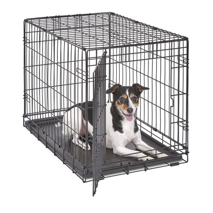 MidWest Homes for Pets 30-Inch New World Crate for Medium Breeds, 21-40 lbs, Single Door Folding Dog Crate, Leak-Proof Tray & Secure Latch, Portable, Durable & Easy to Assemble 🍁 All In One Marketplace Canada