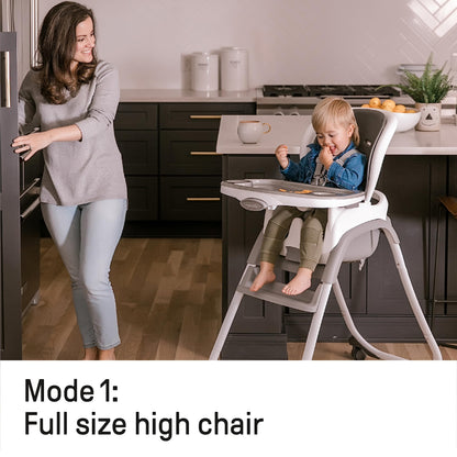 Ingenuity SmartClean Trio Elite 3-in-1 Convertible Baby High Chair, Toddler Chair, and Dining Booster Seat-Slate 🍁 All In One Marketplace Canada